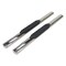 Trailfx TrailFX A1529B; Step Nerf Bar; With Step Pads 4 Inch Oval Straight Powder Coated Black Mild Steel A1529B - alternate 2